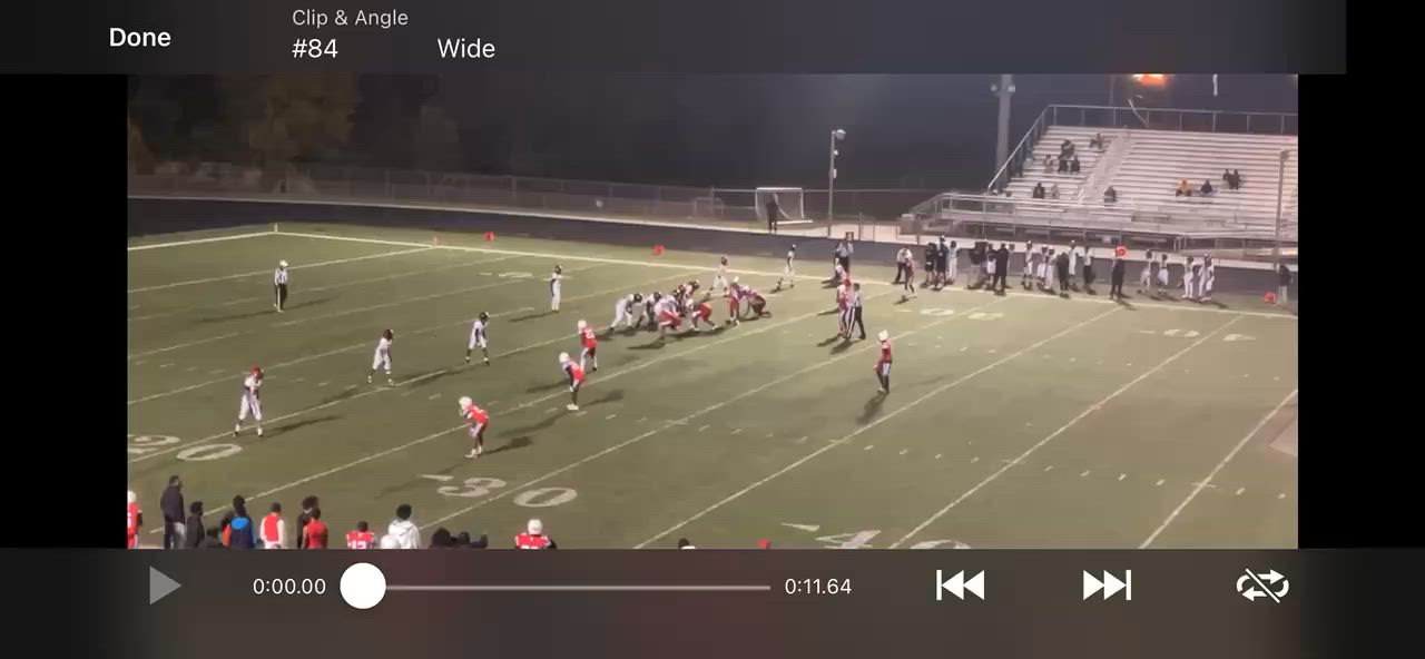 6 yard reception vs Olympic