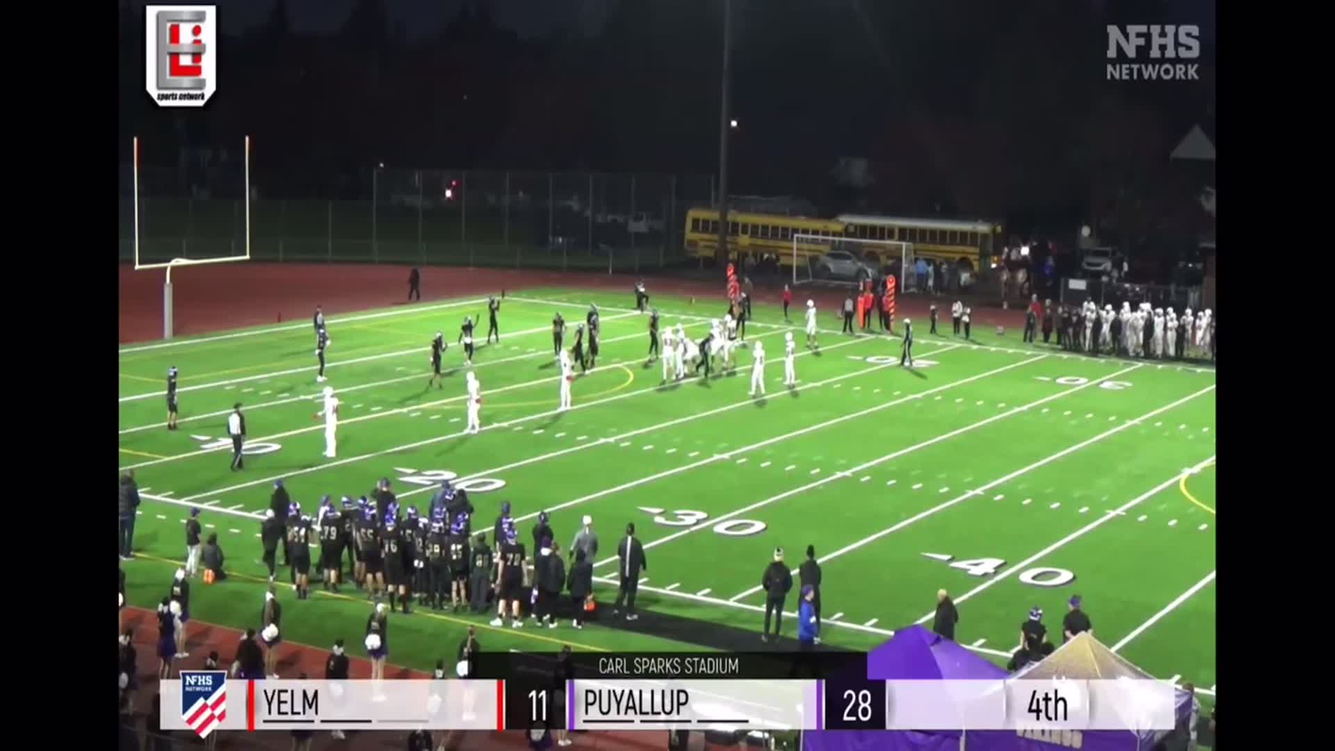 4th quarter YELM #10 Parker Myers to #14 Jameson Patin for a Touchdown pass