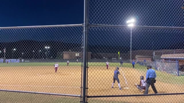 1 solo HR game 1 at home against DB. A very cold night for softball.