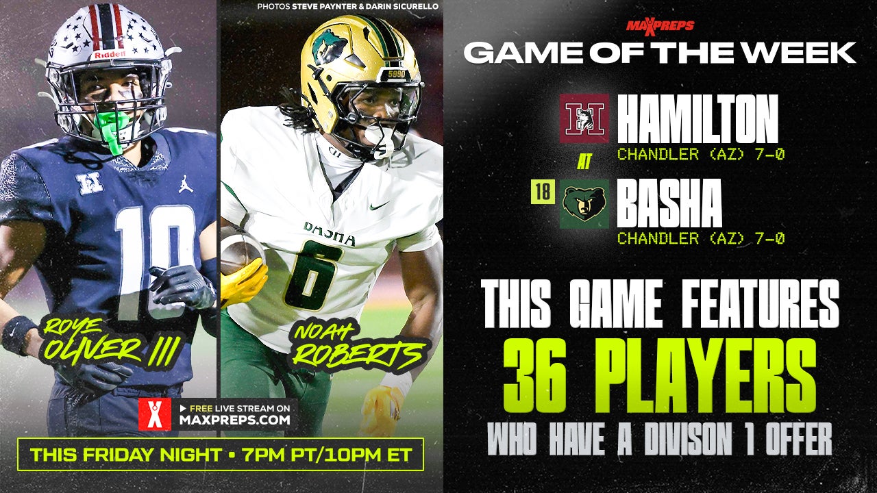 Basha vs Hamilton features 36 Players with a Division I offer