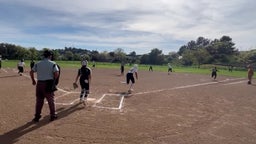 Shanette Marshall hits a double