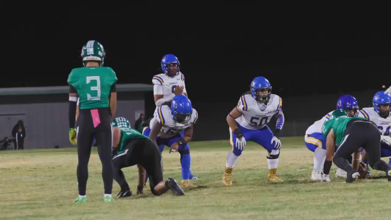 Serrano QB #9 Romo 5 Td pass game.