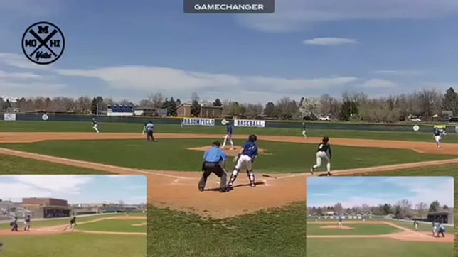 Stand Up Double Over Left Fielder vs Broomfield