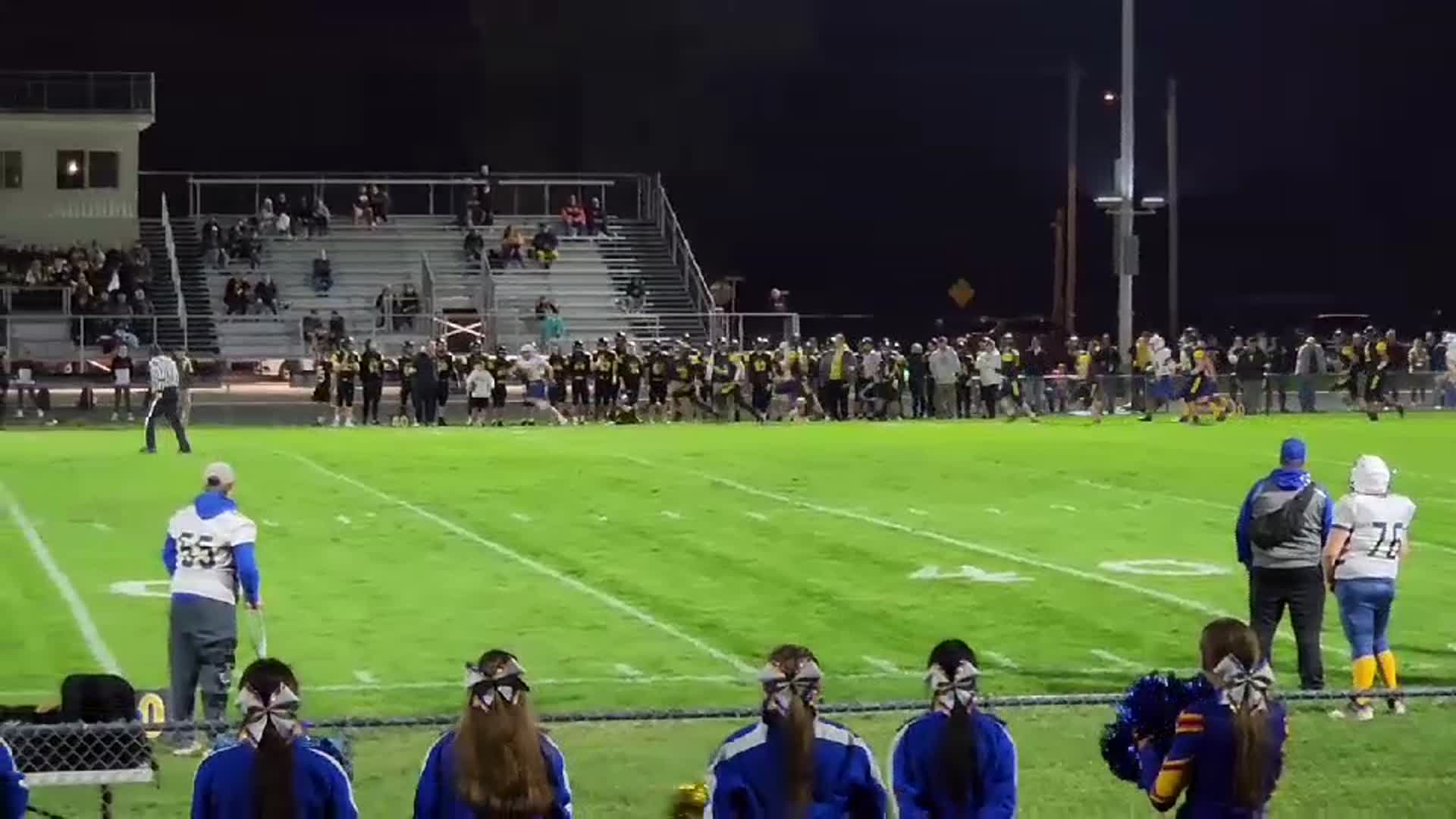 80-0.. tough, tough loss. Nobody told Brandon Thacker though.. that young man left it all out there