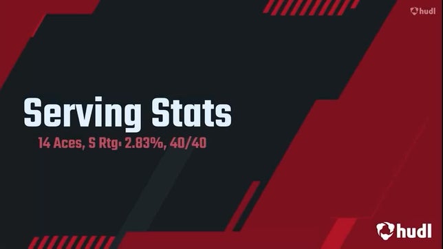 Serving stats from the Franklin Community Invitational