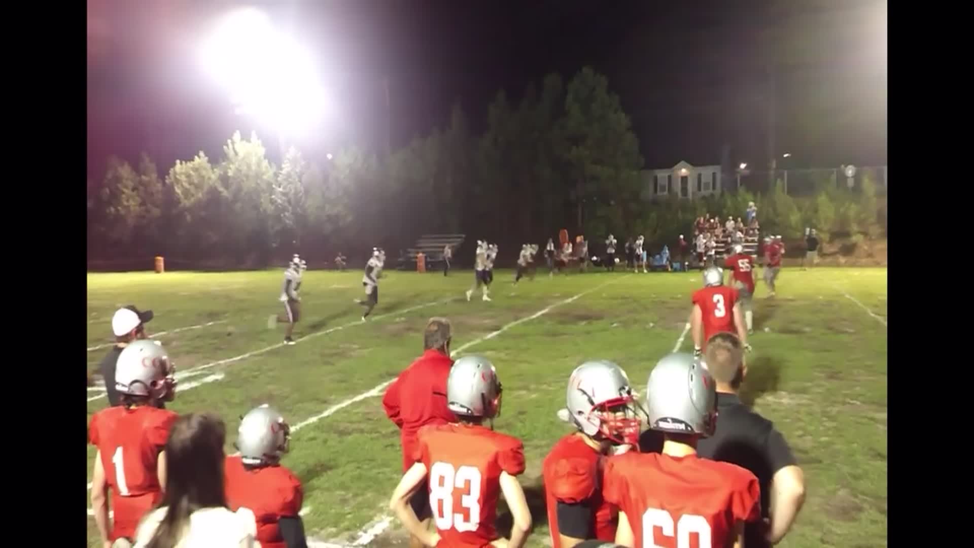 Return for #2 Christian Kilpatrick for a good gain of yards