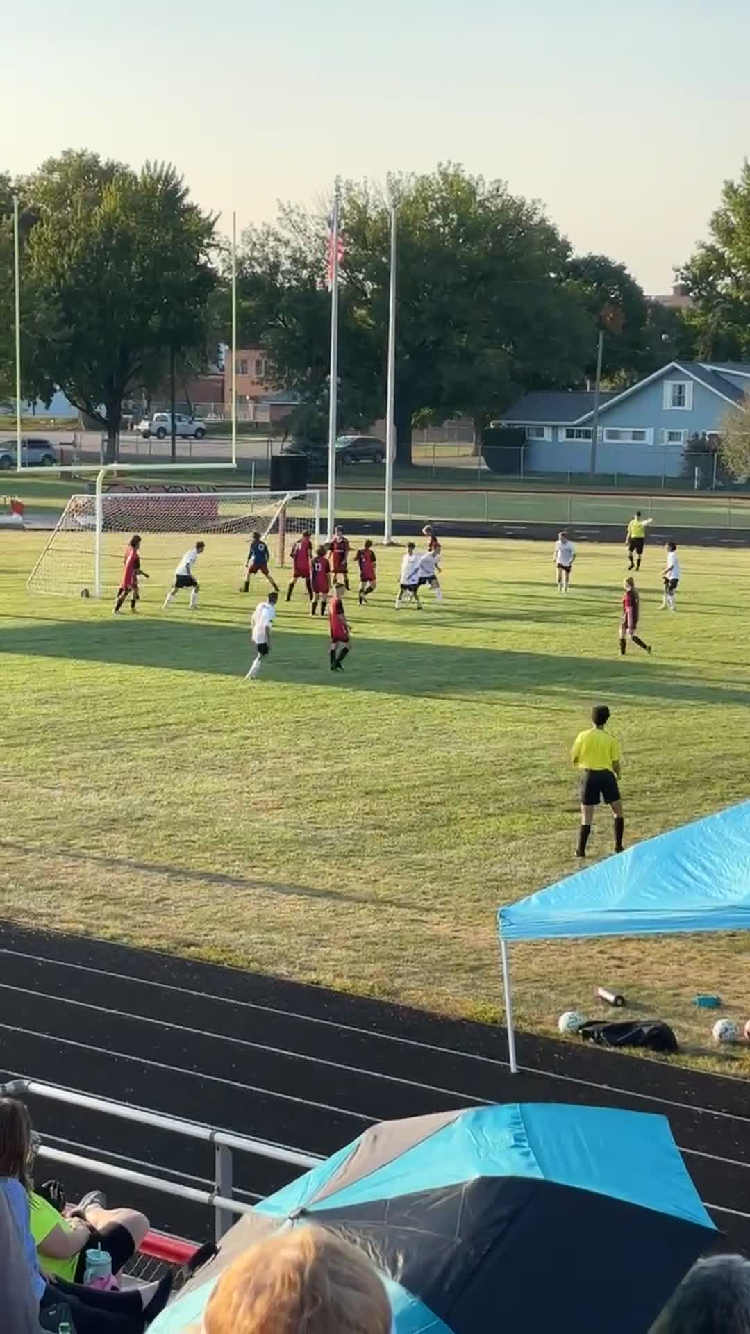Corner kick from L.Schinzler with goal by c. DeVaisher