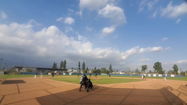 Matt hitting a double bringing 3 in
