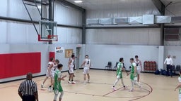 #24 Kaden McNaughton drives for two and makes it three with the free throw after being fouled!