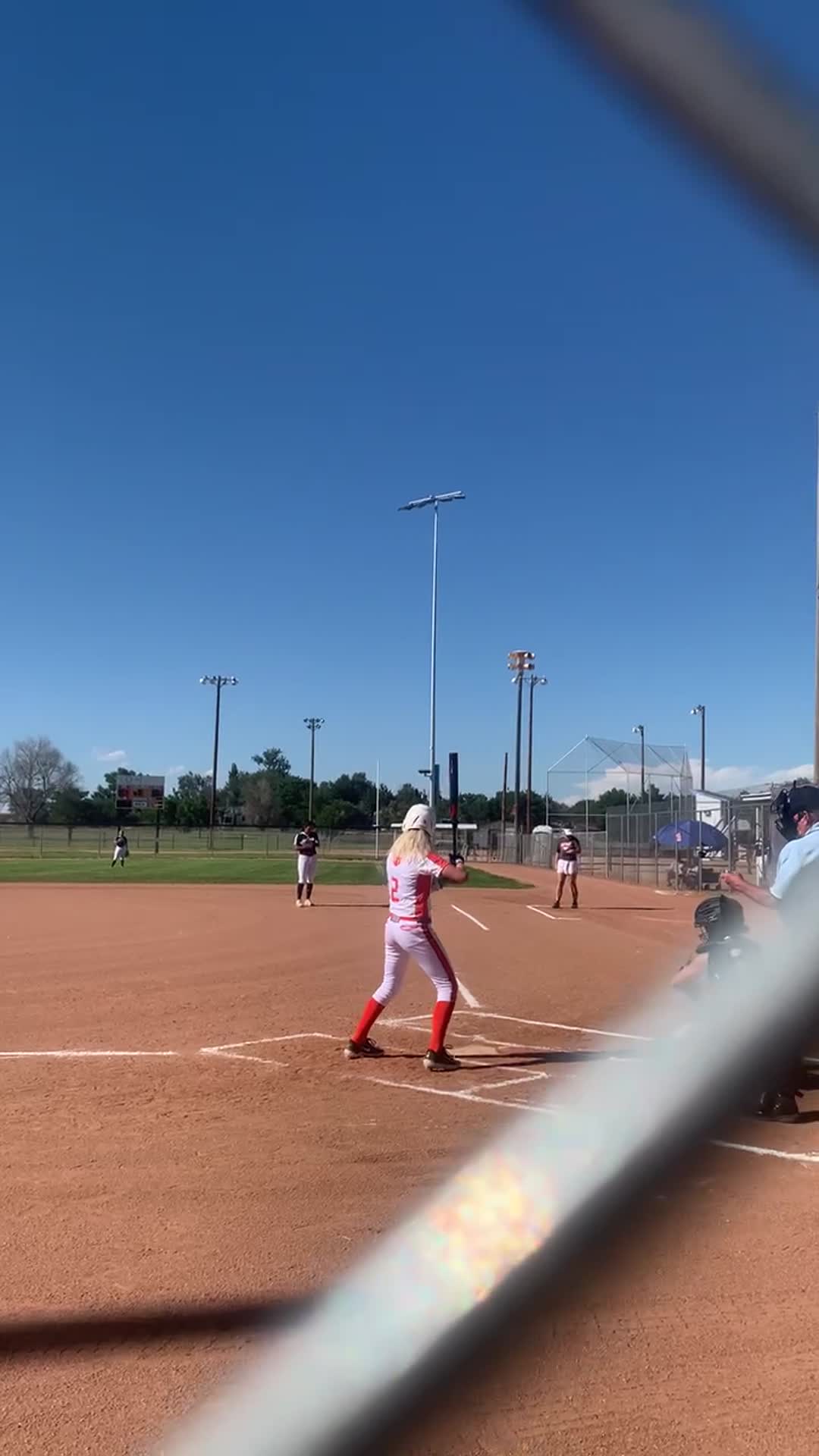 Hitting against a fellow teammate from summer league and going oppo