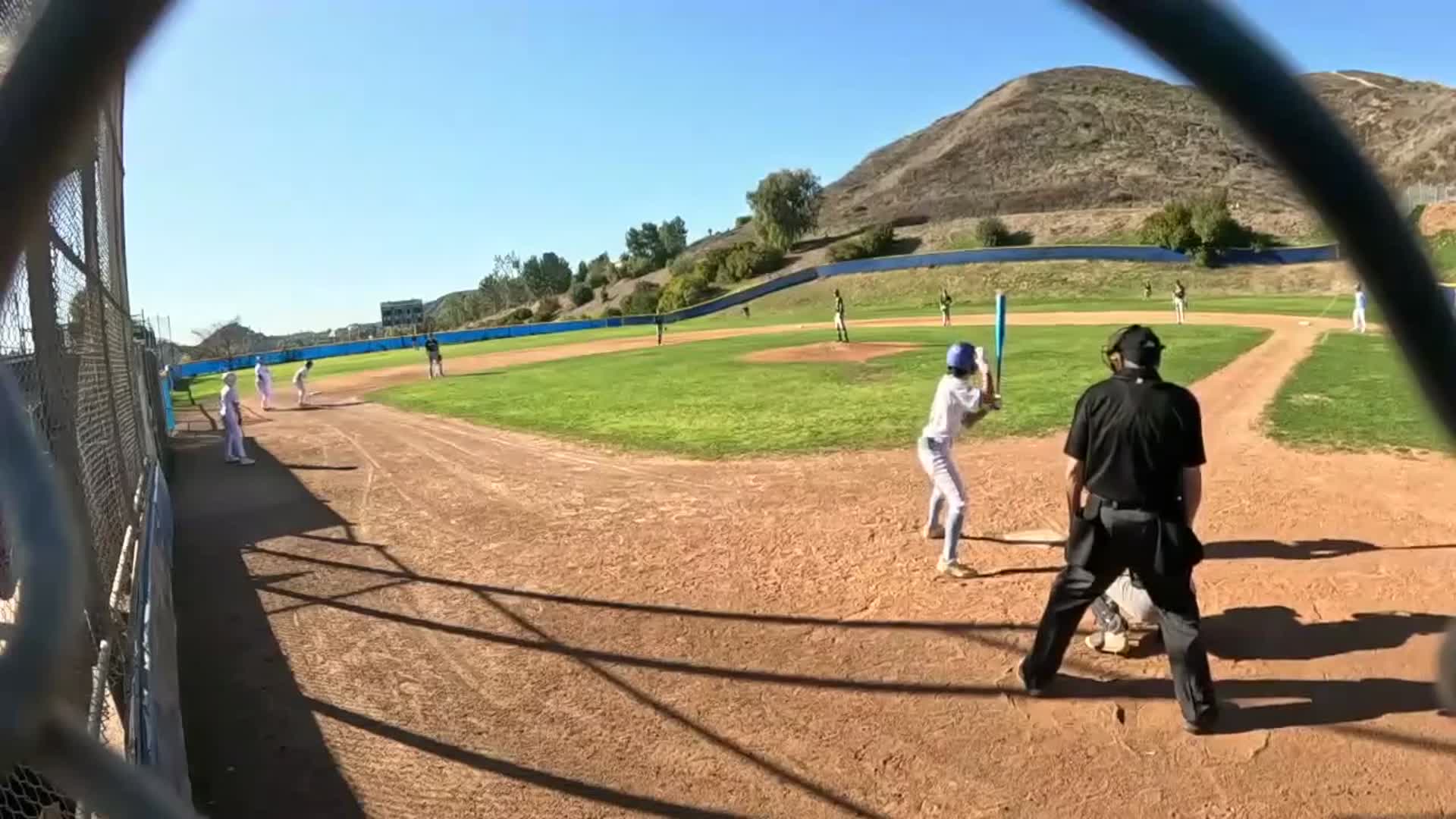 Squeeze bunt and then a steal