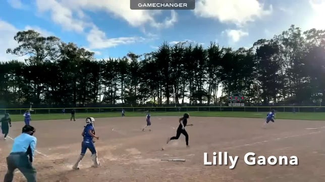 Junior Lilly Gaona with 2 more hits for the Breakers against King City.