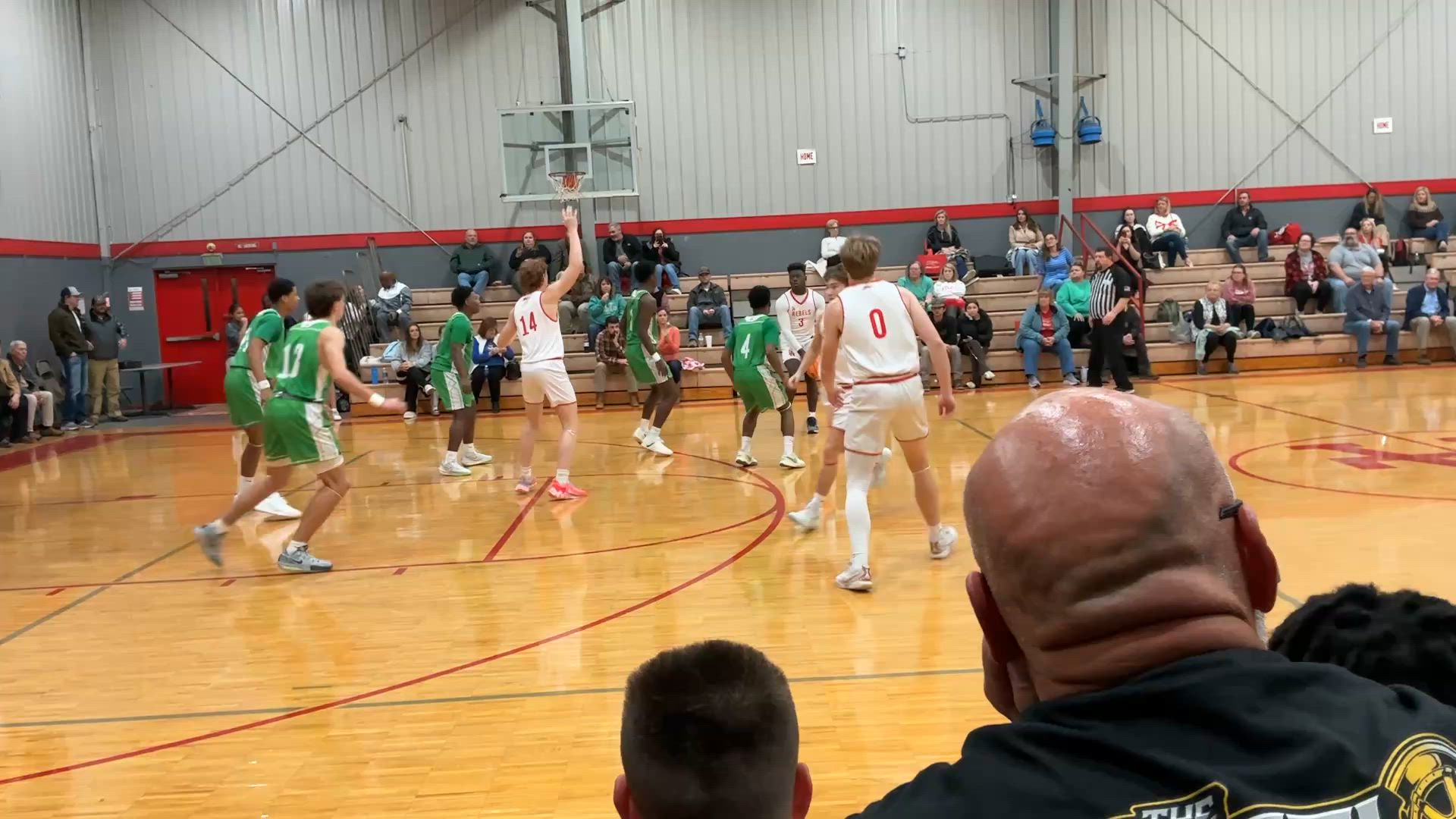 Kingston White with the block