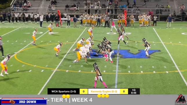 Waterbury Career Academy Spartans week 4 highlights vs Kennedy Eagles