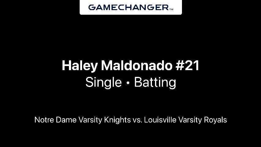 Haley Maldonado 2028 Bunt Single