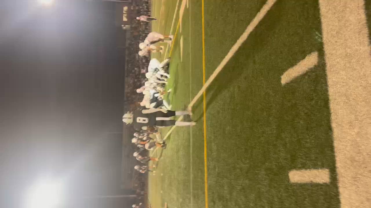 7 yard rushing td with 35 second left in 4th quarter