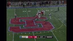Parker Threat rolls out for the passing TD against St Ignatius