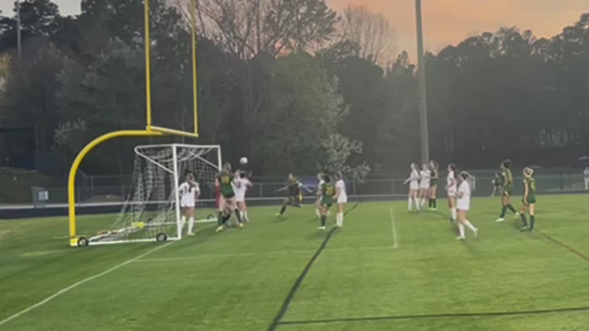 Emily One-Timer Goal on Corner Service from Lindsey