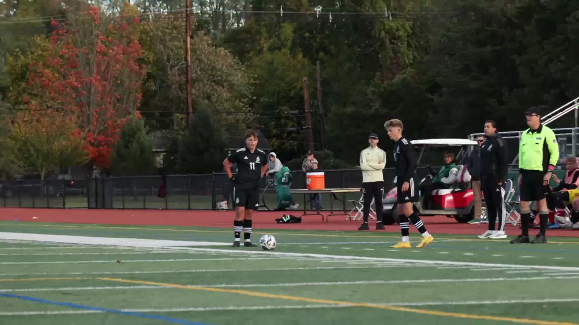 Great set piece to ice the 2024 GMC tournament game vs Colonia. Derian to Ilan to Zac.