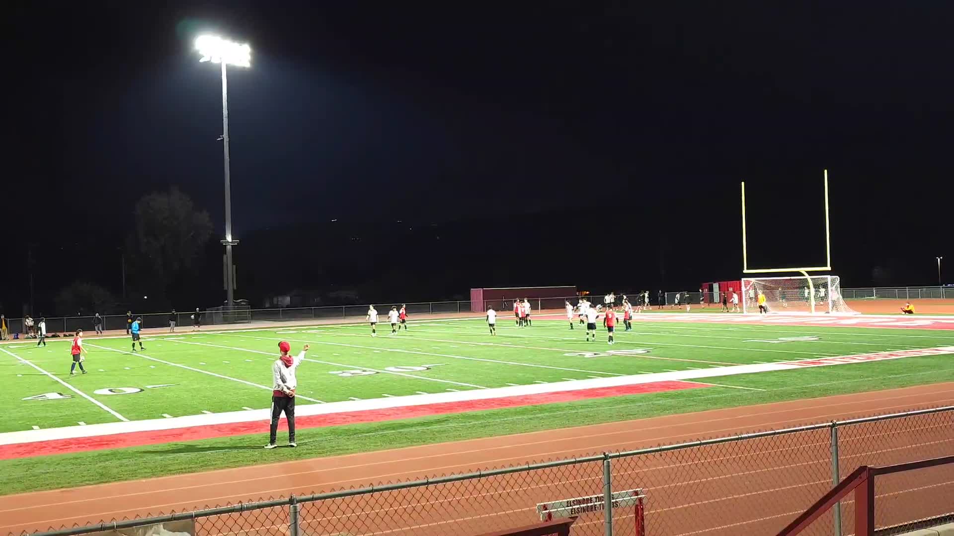 Collier Mendivil Barries a 48 Yard free kick to earn himself a hatrick and get the 4-3 game winner against Temecula Valley