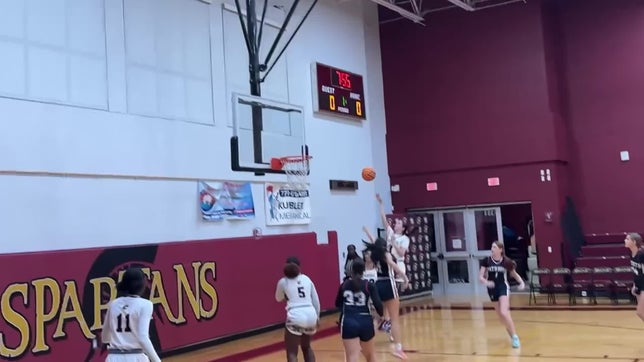 8th Grader Khloe Rodgers shines in a career performance. She completed her first double-double with a stunning 30 pts, 14 stls, 7 asts, and 5 rebs. Assisted by teammates Hayleigh Scott, London Rolle, and Kaysha Felix.