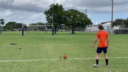 40 yard field goal (practice)