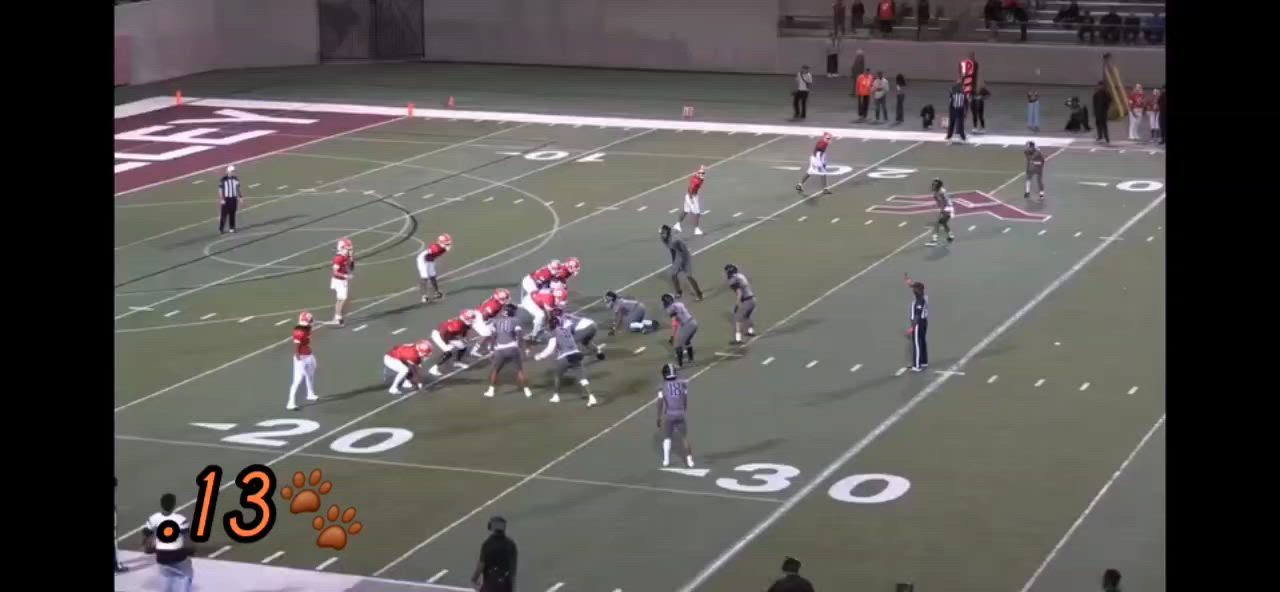 #13 Jordan Bernard WR v. WVHS Short Highlights