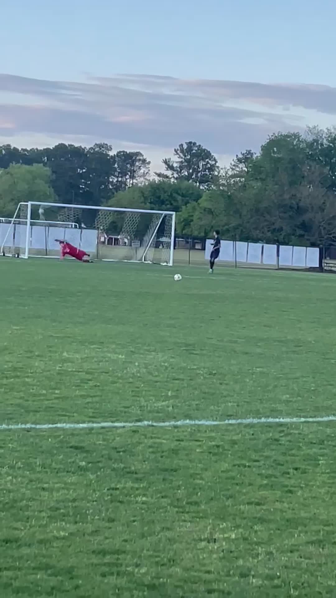 Beautiful opening at the penalty shootout against West florence by Calvin Core Neives