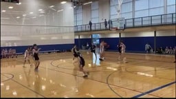 Top of the key triple