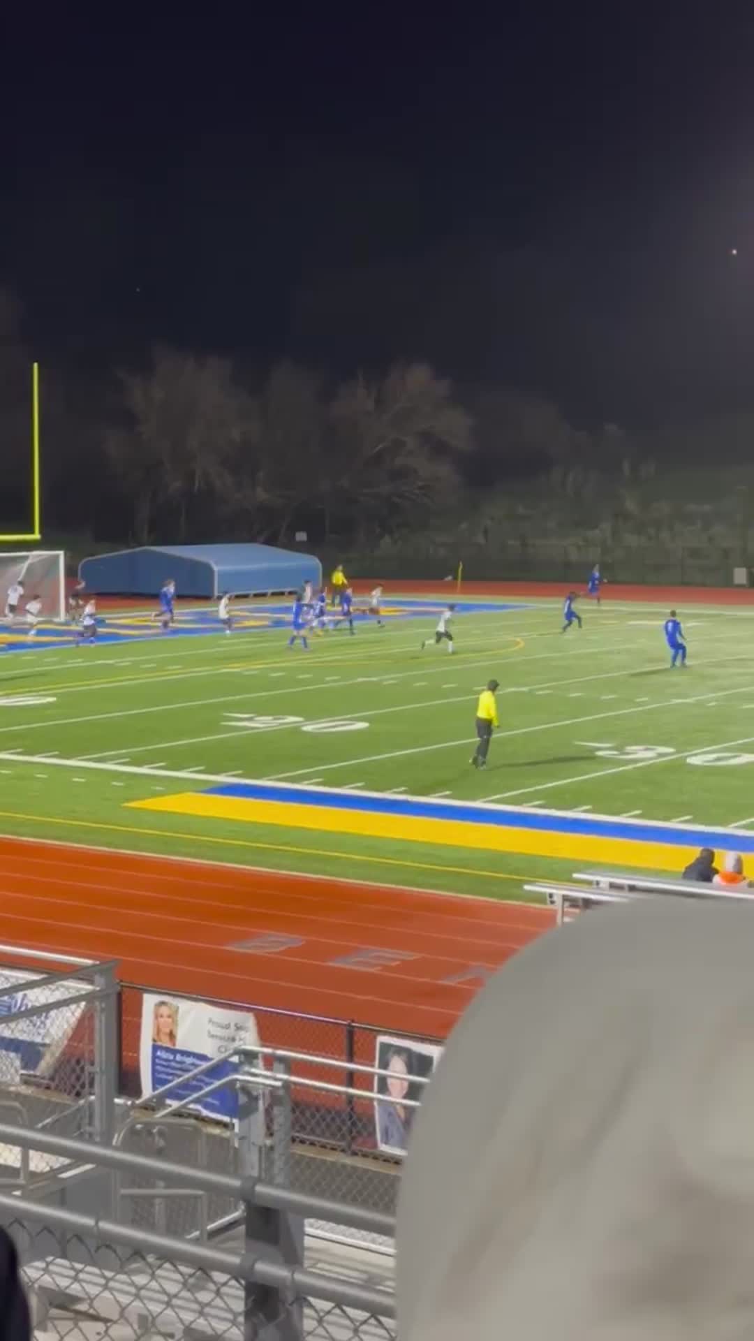 Goal scored after dribbling past two defenders and receiving a pass from a recovered clearance
