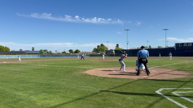 Fresno Christian vs Caruthers, top of 1st-  2 run HR.