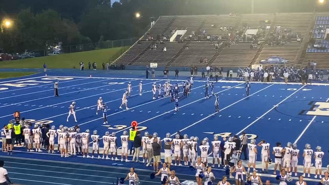 Sophmore Chalmers Berglind to Junior Ian Harlan for a 75 yd Touchdown Pass! Ocean Springs GreyHounds with a victory over Meridian Wildcats for the first game of the 2025 season, final score 35-0