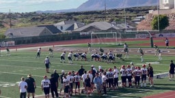 Tigers pass to #21 Carver VanValkenburg resulting in a TD against Snow Canyon