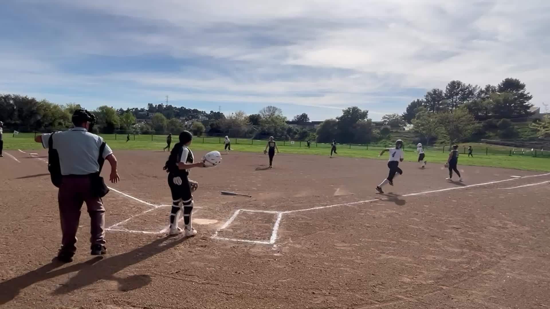 Darkari Washington hits a double