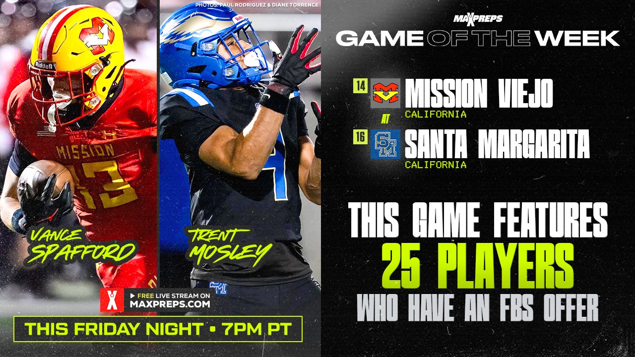 Santa Margarita vs Mission Viejo features 25 Players with an FBS offer