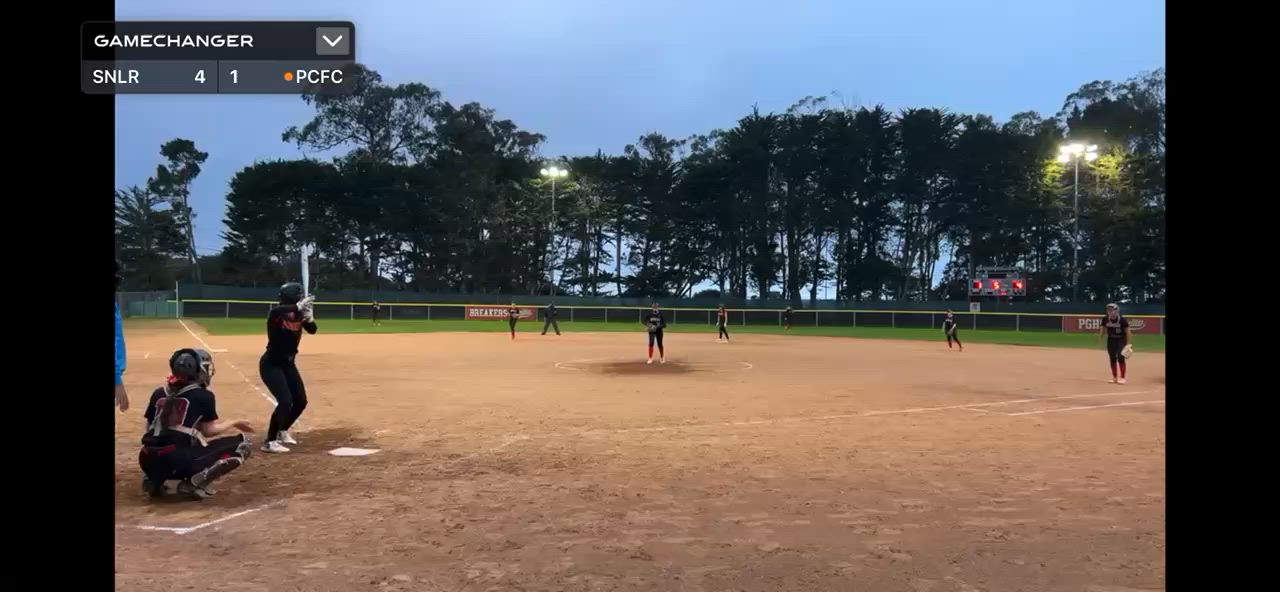Isis Turner laces a 2 RBI double into the gap vs San Lorenzo Valley