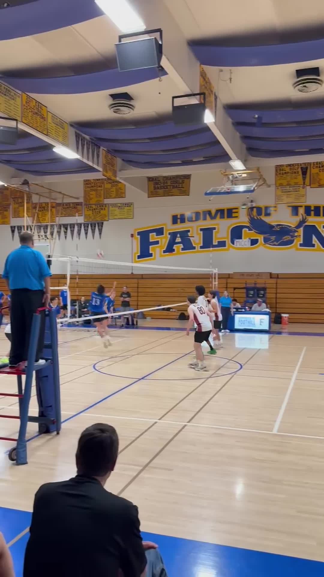Asher (80) Spike against Foothill