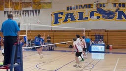 Asher (80) Spike against Foothill