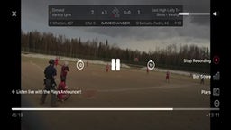 Kinsey MacDonald homer against East High school.