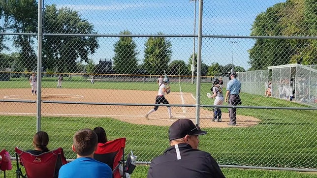 Aubrey hit two triples, one double and one single today for a prefect 4 for 4 at bat!