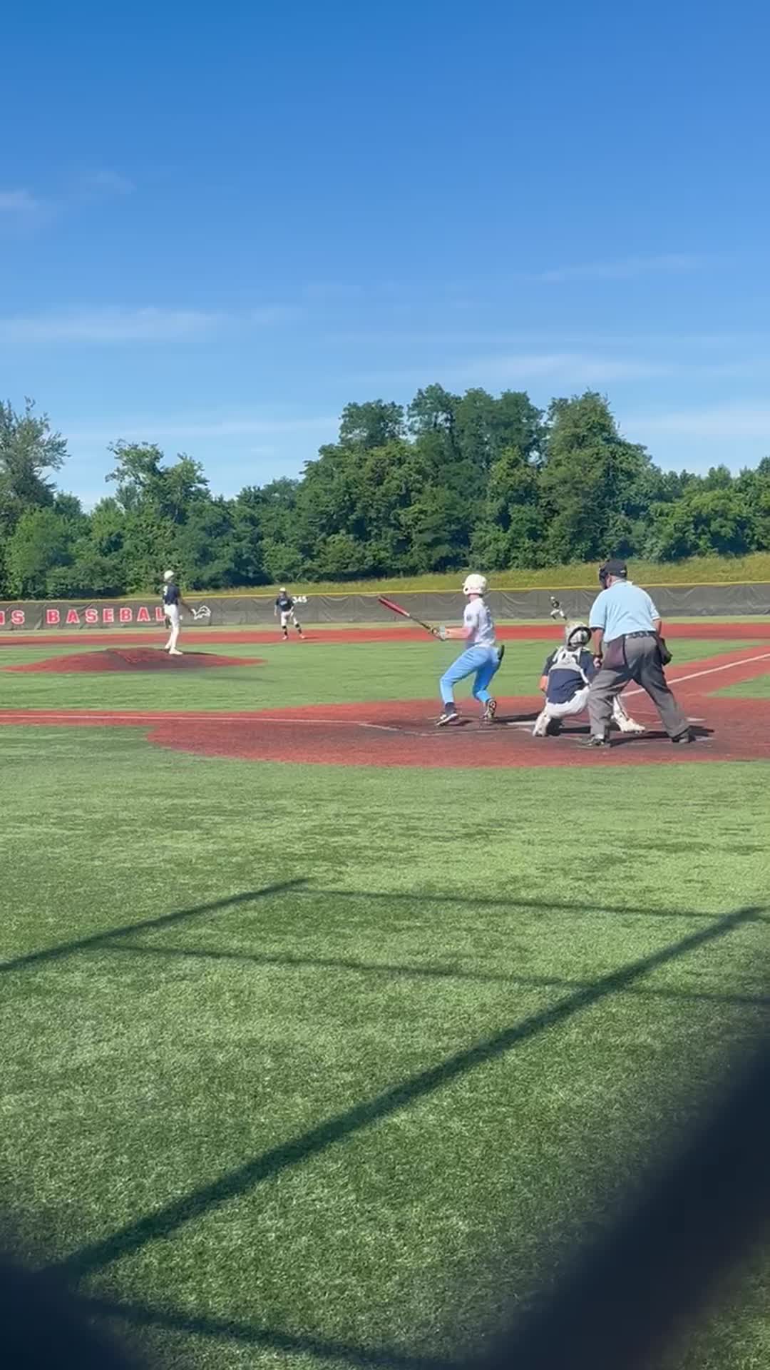 Line drive with RBIs