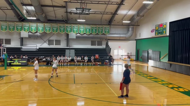 Crusaders working hard to win 3rd set against Halifax Academy.