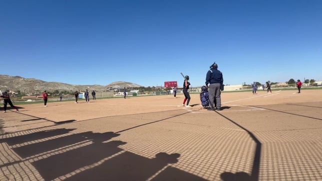 Priscilla hit a triple and two RBIs