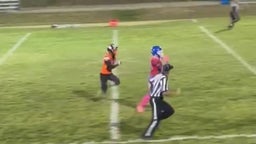 65 yard kick return for a TD