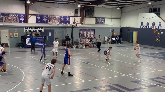 Gabe Minica showing tenacious defense getting the steal following it up with a slam dunk!