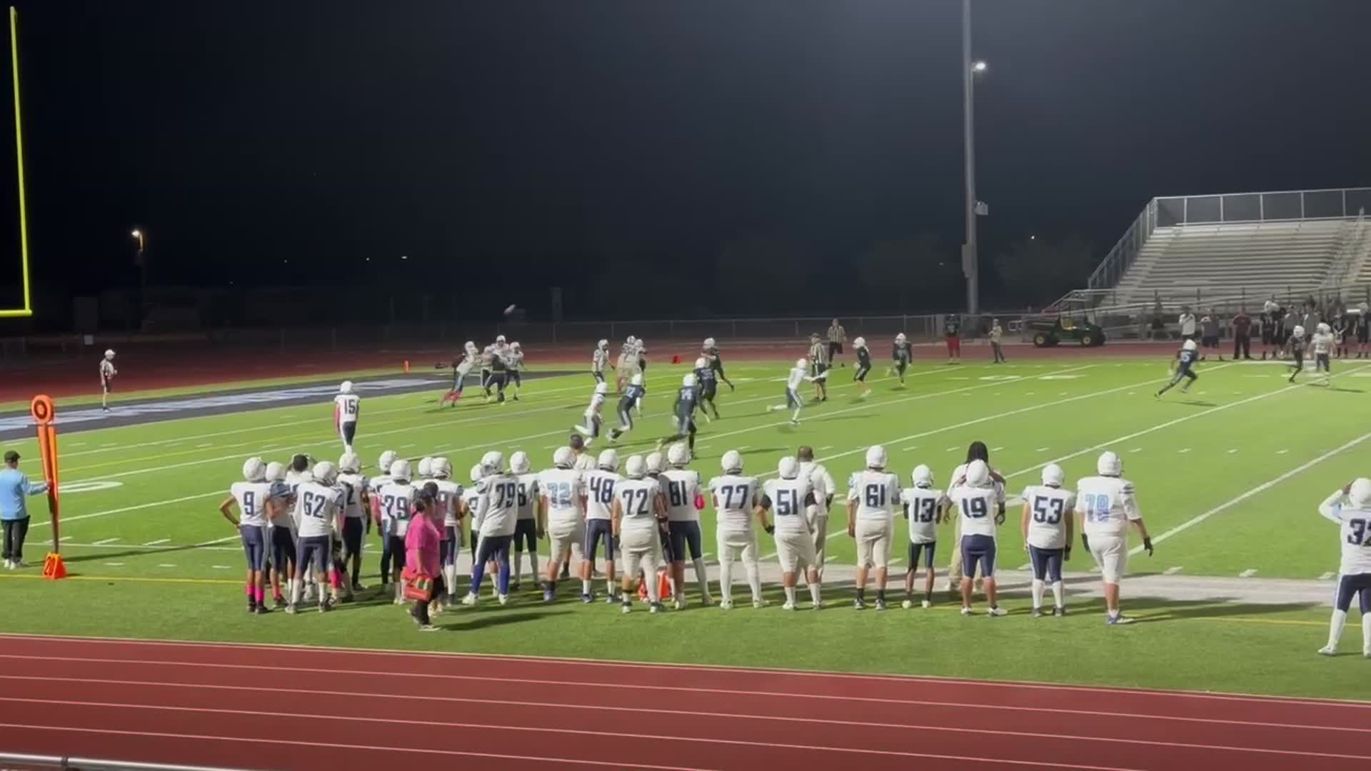 Deep touch down from number 25 Nathaniel