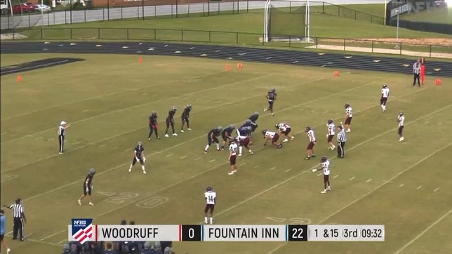 Jax Reid breaks for the defender quickly and the quarterback sees him down field airs it out for an absolute dime!