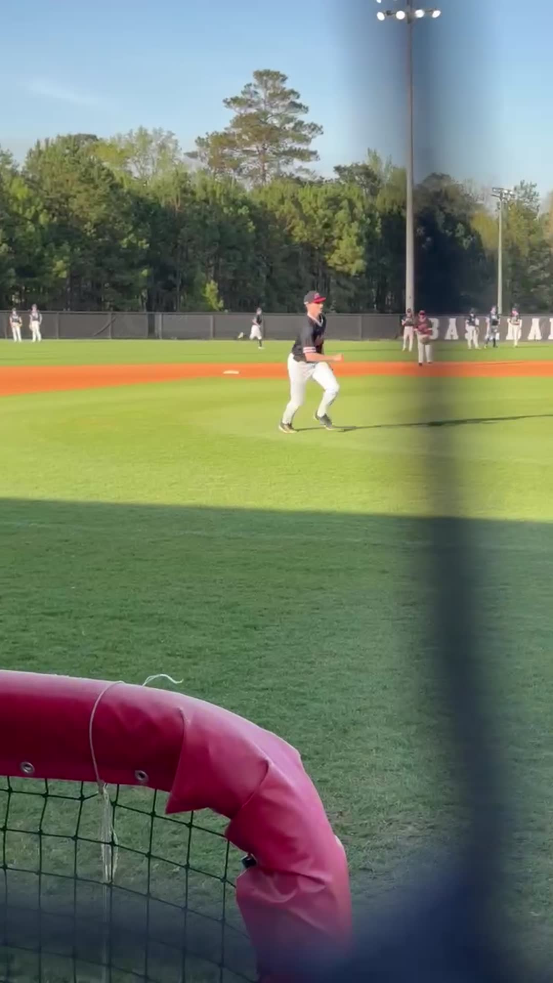 Grayson at third base