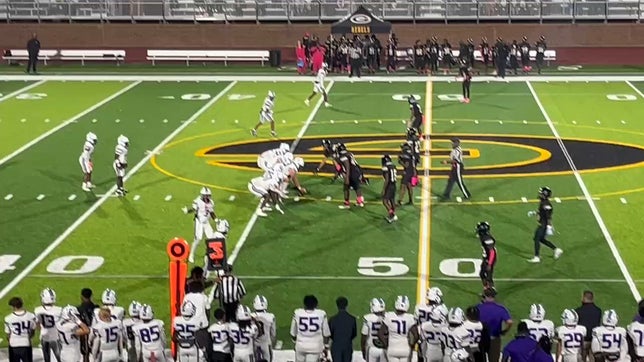 MJ Knight with the reception from James Mobley,  fighting for extra yards to move the chains, and securing the 1st down.