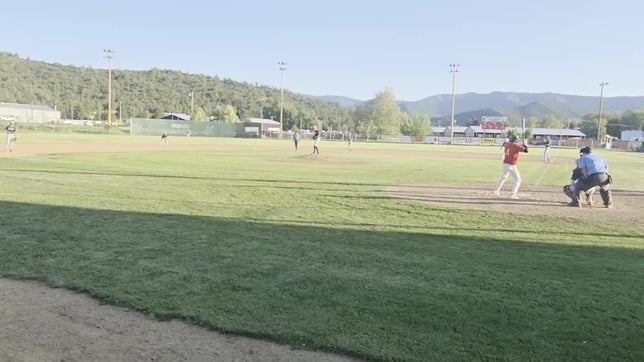 Gabe Gregg at bat May 8Th 2025 at home game is West Valley